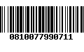 Código de Barras 0810077990711