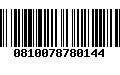 Código de Barras 0810078780144