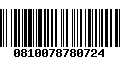 Código de Barras 0810078780724