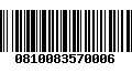 Código de Barras 0810083570006