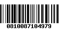 Código de Barras 0810087104979