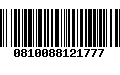 Código de Barras 0810088121777