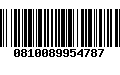 Código de Barras 0810089954787