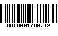 Código de Barras 0810091780312