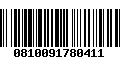 Código de Barras 0810091780411