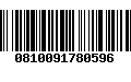 Código de Barras 0810091780596