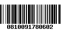 Código de Barras 0810091780602