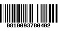 Código de Barras 0810093780402