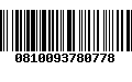 Código de Barras 0810093780778