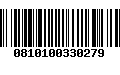 Código de Barras 0810100330279