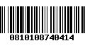 Código de Barras 0810108740414