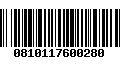 Código de Barras 0810117600280