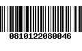 Código de Barras 0810122080046