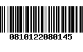 Código de Barras 0810122080145