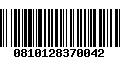 Código de Barras 0810128370042