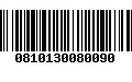 Código de Barras 0810130080090