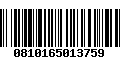 Código de Barras 0810165013759