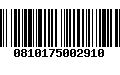 Código de Barras 0810175002910