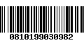 Código de Barras 0810199030982