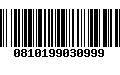 Código de Barras 0810199030999