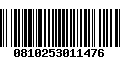 Código de Barras 0810253011476