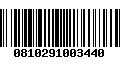 Código de Barras 0810291003440