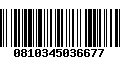 Código de Barras 0810345036677