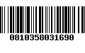 Código de Barras 0810358031690