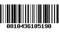 Código de Barras 0810436105190