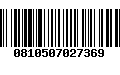 Código de Barras 0810507027369