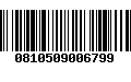 Código de Barras 0810509006799