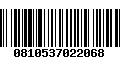 Código de Barras 0810537022068