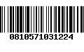 Código de Barras 0810571031224