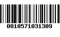 Código de Barras 0810571031309