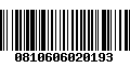 Código de Barras 0810606020193