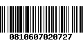 Código de Barras 0810607020727