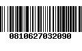 Código de Barras 0810627032090