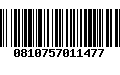 Código de Barras 0810757011477