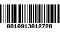 Código de Barras 0810913012720