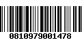 Código de Barras 0810979001478