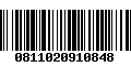 Código de Barras 0811020910848