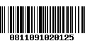 Código de Barras 0811091020125