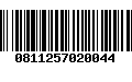 Código de Barras 0811257020044