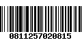 Código de Barras 0811257020815