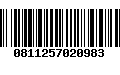 Código de Barras 0811257020983