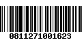 Código de Barras 0811271001623