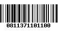 Código de Barras 0811371101100