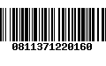 Código de Barras 0811371220160