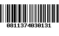 Código de Barras 0811374030131