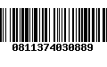Código de Barras 0811374030889